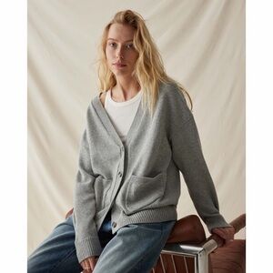 Richer Poorer The Alexa Lightweight Cardigan - Heather Grey